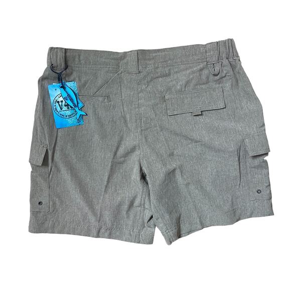 Vintage 1946 Mens FISHER Shorts Size 36 Tan Hybrid Performance Cargo - Picture 2 of 4